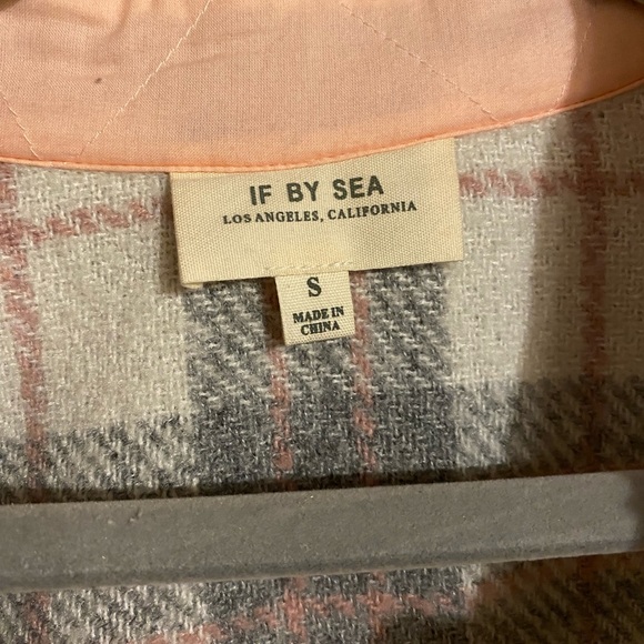 Anthropologie IF BY SEA full length plaid coat size small - Picture 2 of 3